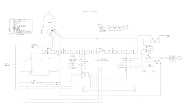 Page F Diagram and Parts List for 040273-0  Briggs and Stratton Generator